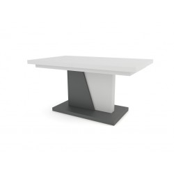 NOIR šedá, bílá, rozkládací, konferenční stůl, stolek