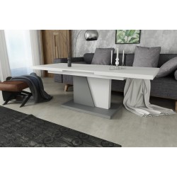 NOIR šedá, bílá, rozkládací, konferenční stůl, stolek