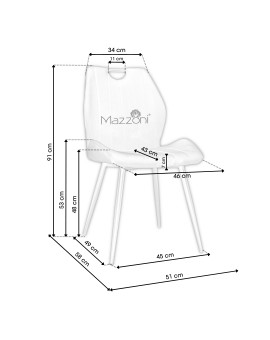 Židle ARCO šedá (tkanina Bluvel 14) - moderní, čalouněná, do obývacího pokoje / jídelny, s područkou, sametová
